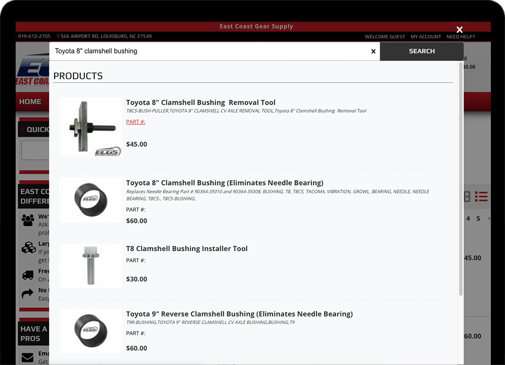 ECGS revenue numbers