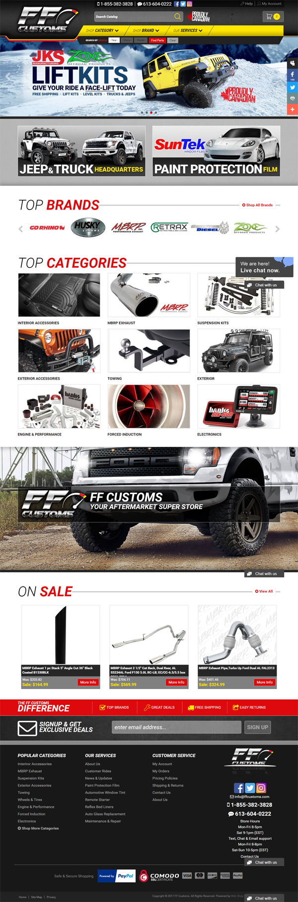 FF Customs Homepage FF Customs